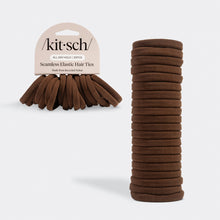 Load image into Gallery viewer, KITSCH Eco-Friendly Nylon Elastics 20pc Set | Chocolate
