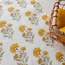 Load image into Gallery viewer, Jess Hobbs Linen Tea Towel | Marigold, Yellow Ochre
