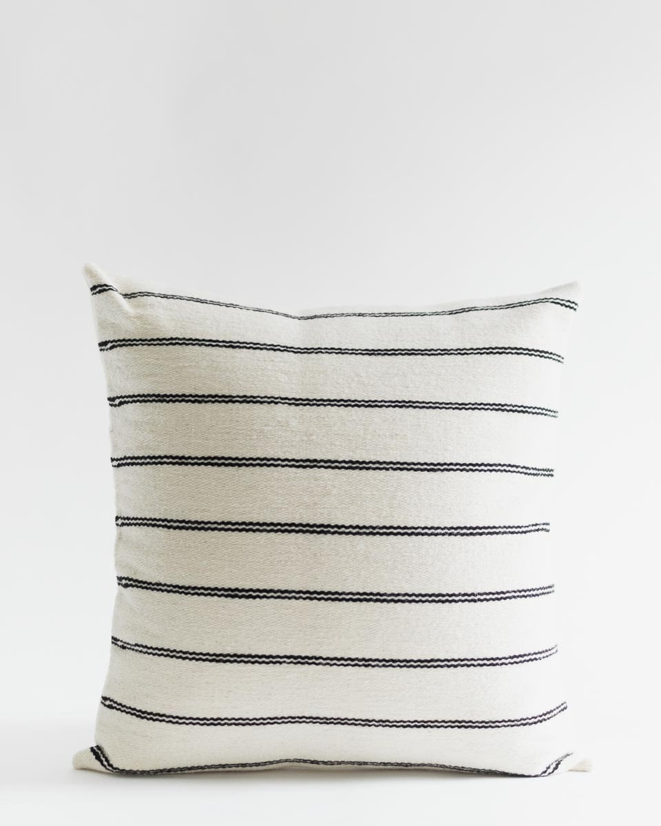 Peruvian Wool Pillow in Stripes