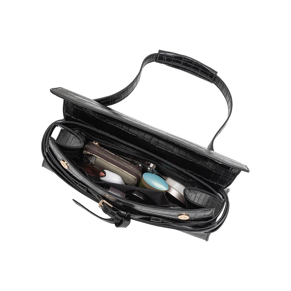 Klarissa Burgundy Recycled Vegan Leather Shoulder Bag
