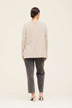 Load image into Gallery viewer, Grade &amp; Gather Rib Knit High Neck Top Beige
