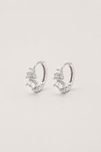 Load image into Gallery viewer, Lumi Cz Cluster Earrings| Silver
