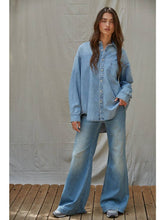 Load image into Gallery viewer, Memphis Woven Cotton Denim Button-Down
