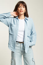 Load image into Gallery viewer, The Pierre Blue Fog Button Up Shirt
