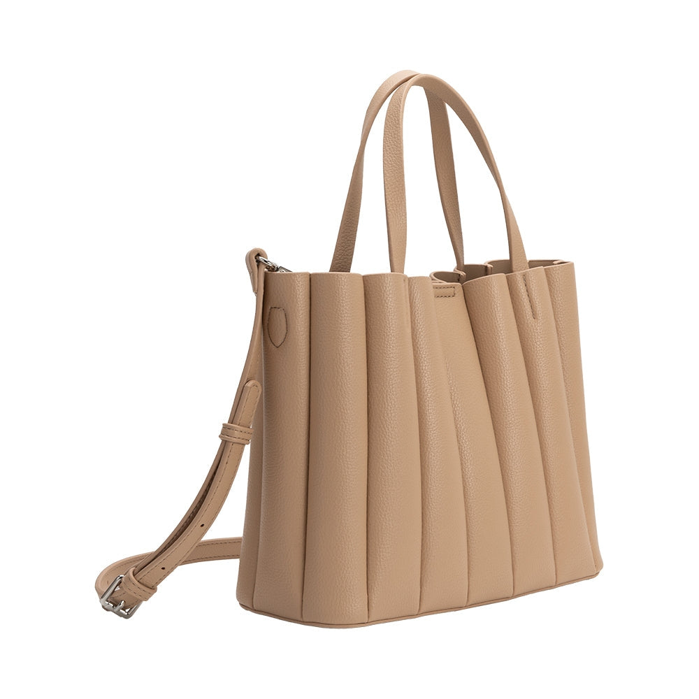 Adela Nude Recycled Vegan Leather Tote Bag