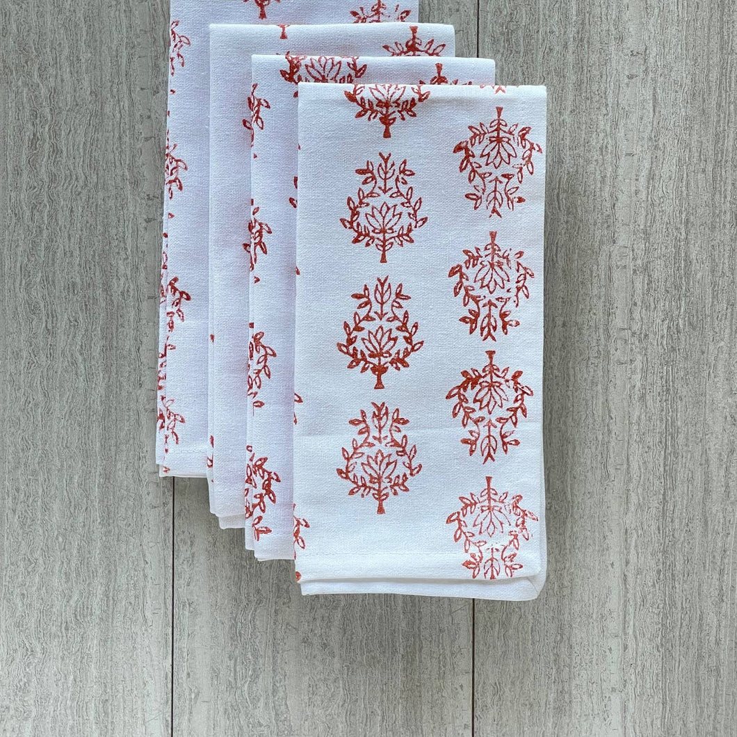 Dinner Napkins (Set of 4) | Coral Lotus