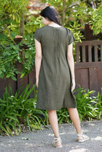 Load image into Gallery viewer, Aya Dobby Dress Olive
