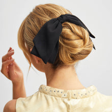 Load image into Gallery viewer, Recycled Fabric Bow Hair Clip
