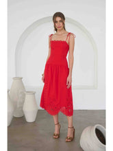 Load image into Gallery viewer, The Americana Eyelet Midi Dress
