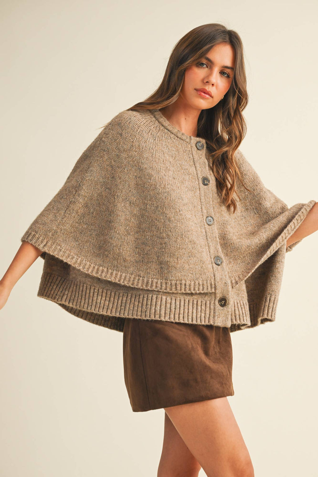 The Tiered Knit Capelet
