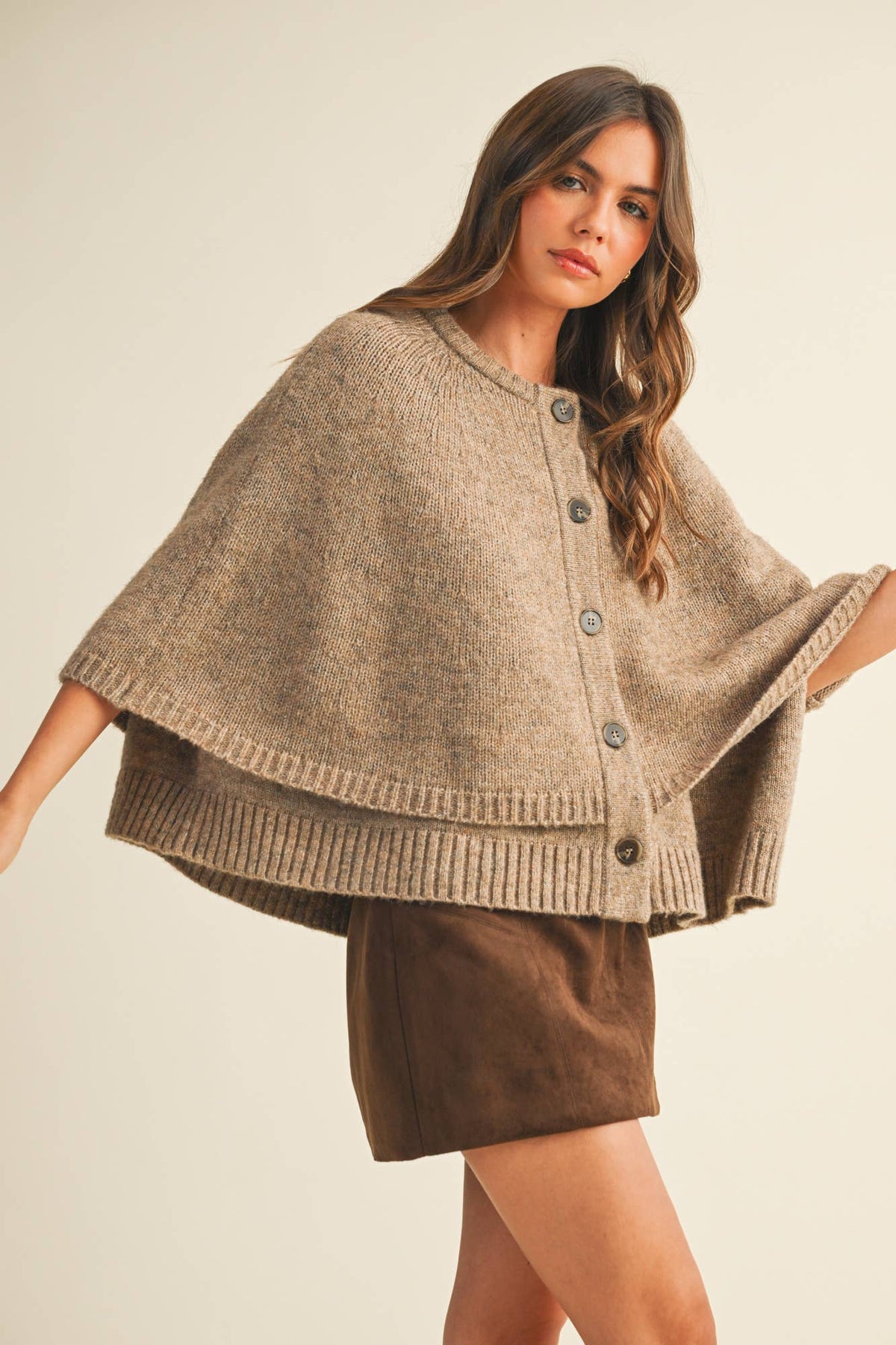 The Tiered Knit Capelet