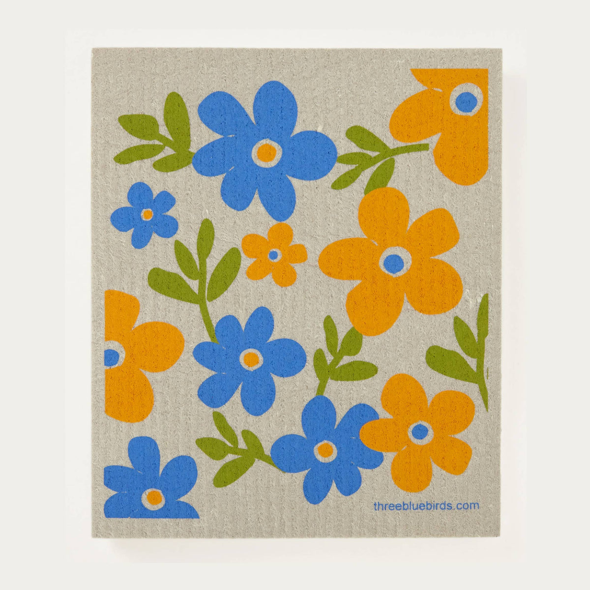 Three Bluebirds Swedish Dishcloth | More Styles Available