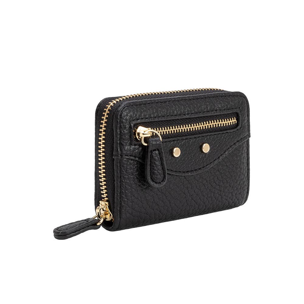 Frankie Black Vegan Leather Wallet | Black