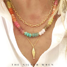 Load image into Gallery viewer, Gold Fish Pendant Necklace
