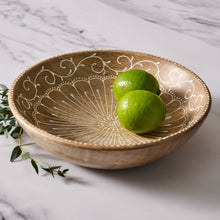 Load image into Gallery viewer, Aiza Handpainted Mango Wood Bowl
