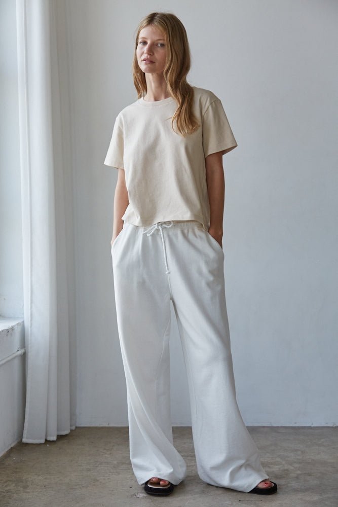 The Everyday Cotton Crew Tee | Ecru