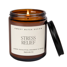 Load image into Gallery viewer, Stress Relief Candle - Amber Jar
