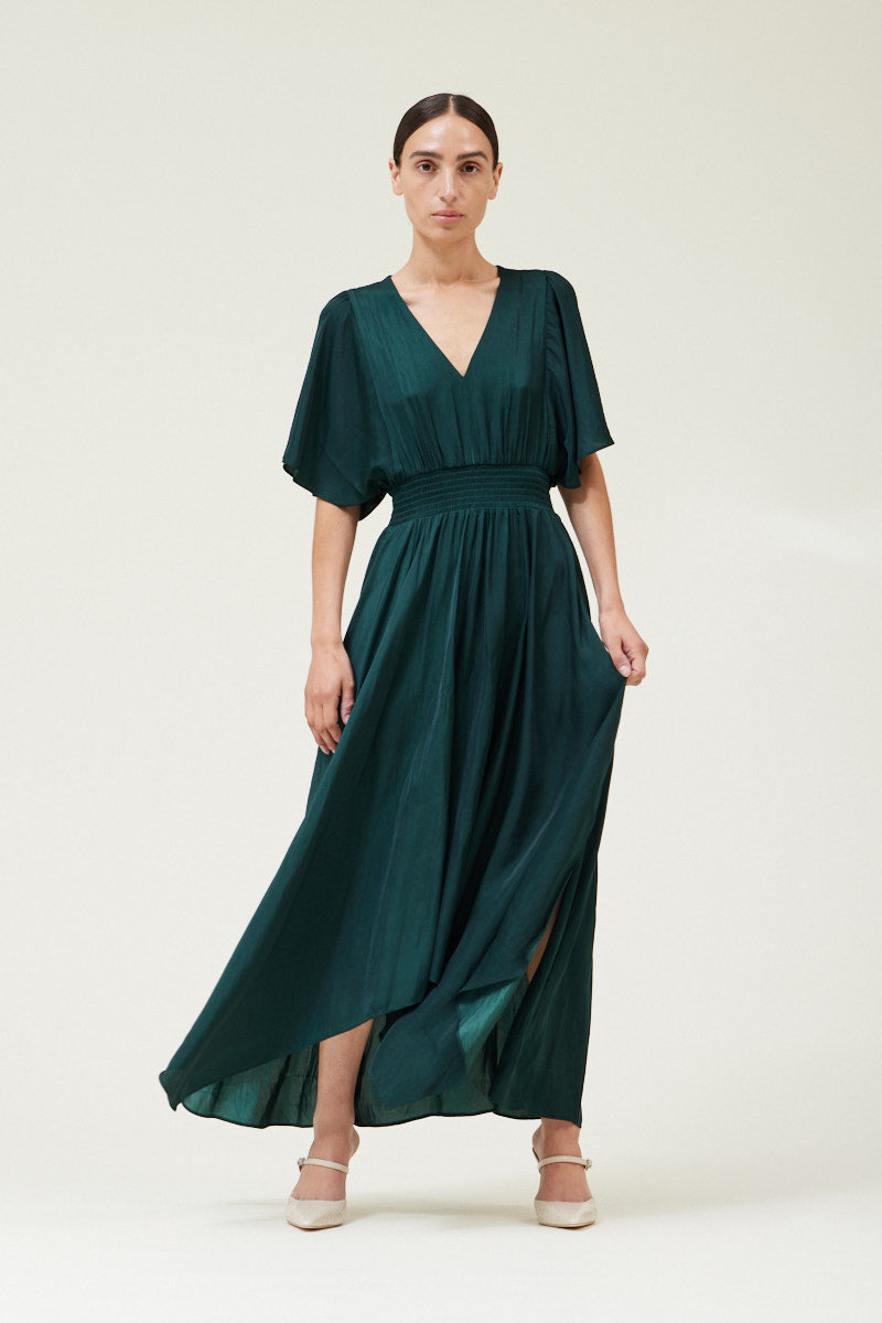 Estelle Dress | Deep Emerald