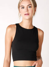 Load image into Gallery viewer, Nikibiki Solid High Neck Crop Tank
