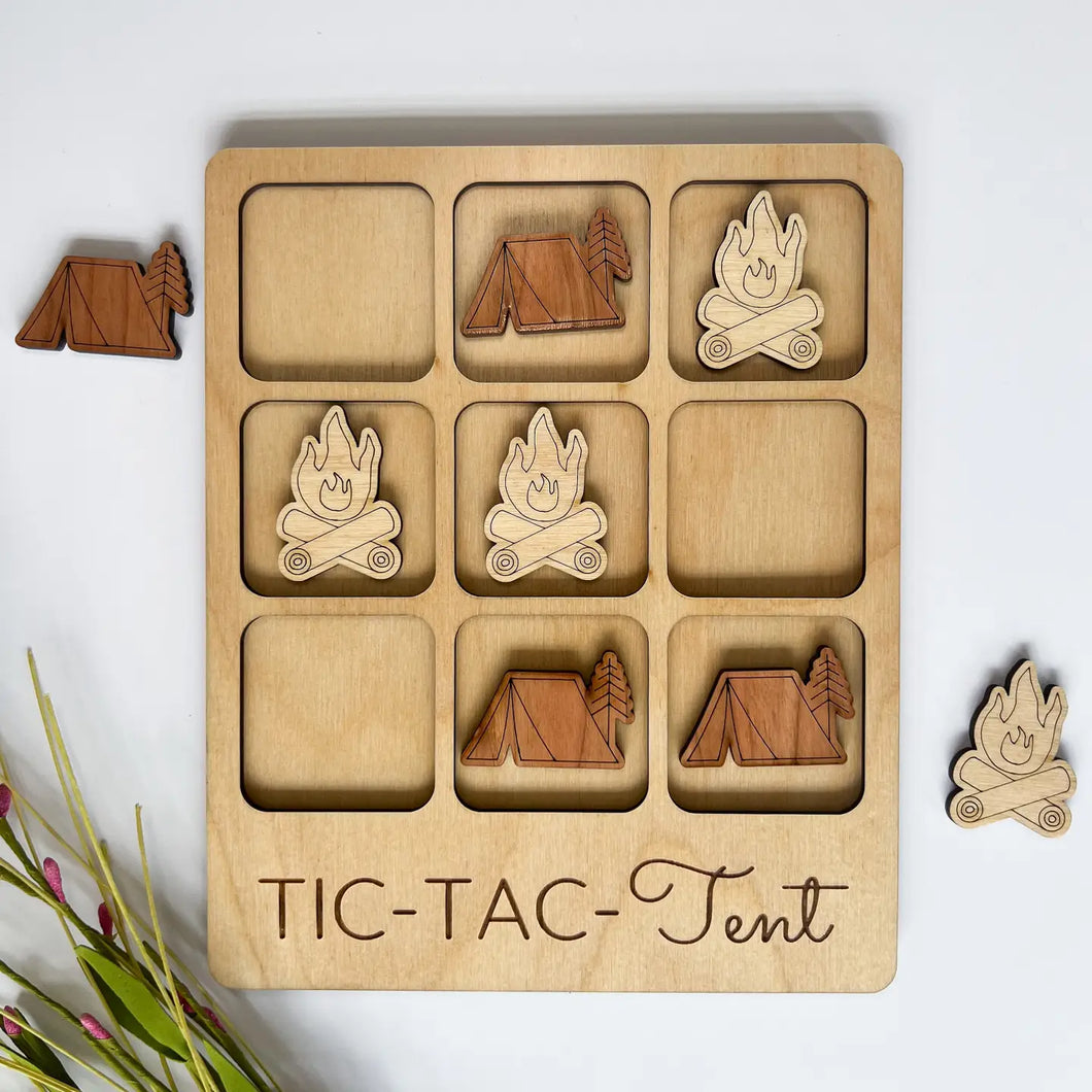 Wooden Tic-Tac-Toe Game | *Multiple Styles Available