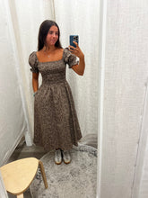 Load image into Gallery viewer, Harleen Dress | Smocked Floral Midi Dress
