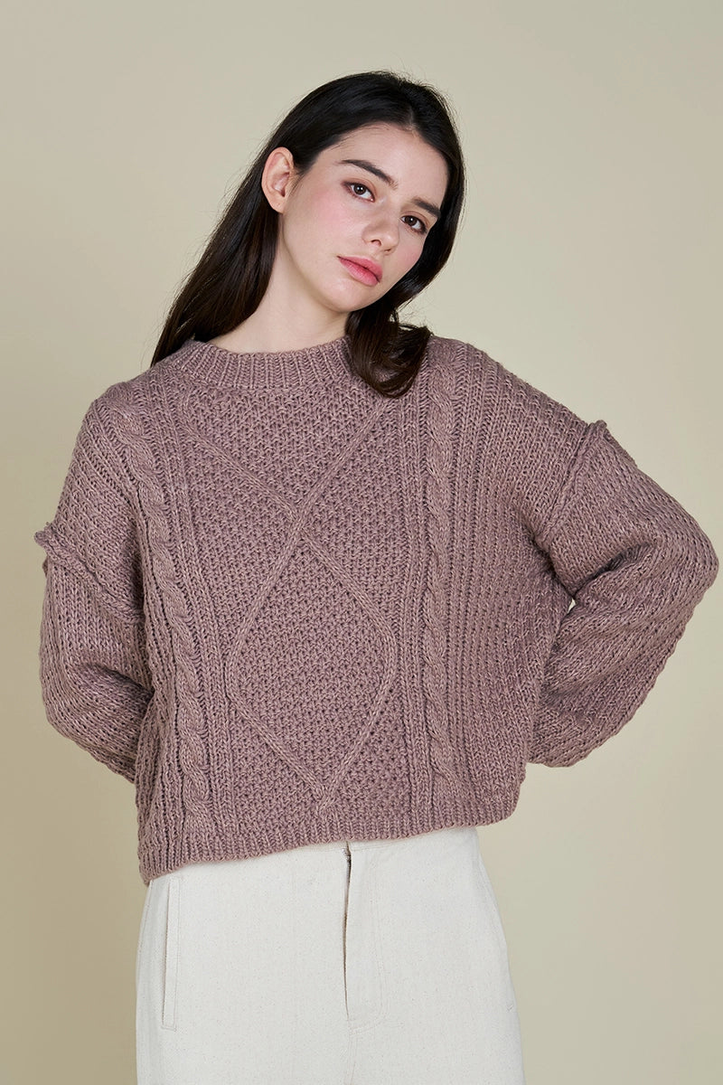 Lina Sweater | Dusty Orchid