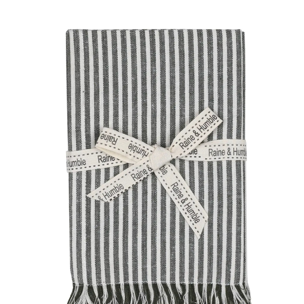 Abby Stripe Olive Napkins