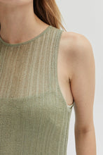 Load image into Gallery viewer, Ivanna Sheer Lurex Slip Dress
