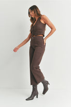 Load image into Gallery viewer, Just Black Denim Espresso - High Rise Utility Wide Leg
