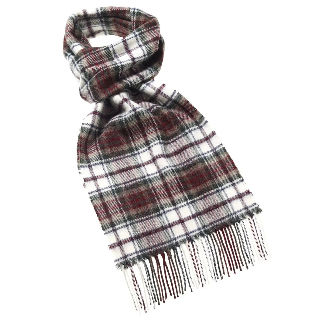 Merino Lambswool Tartan Scarf | 3 Colors Available