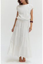 Load image into Gallery viewer, Crescent Tiered Tencel Maxi Skirt
