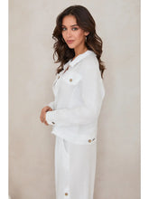 Load image into Gallery viewer, The Tidal Fringe Linen Jacket

