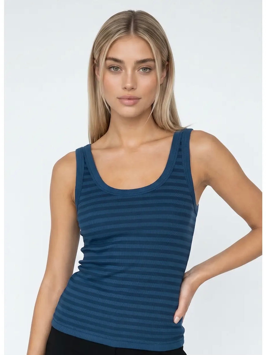 Deep Sea Blue Reversible Tank Top