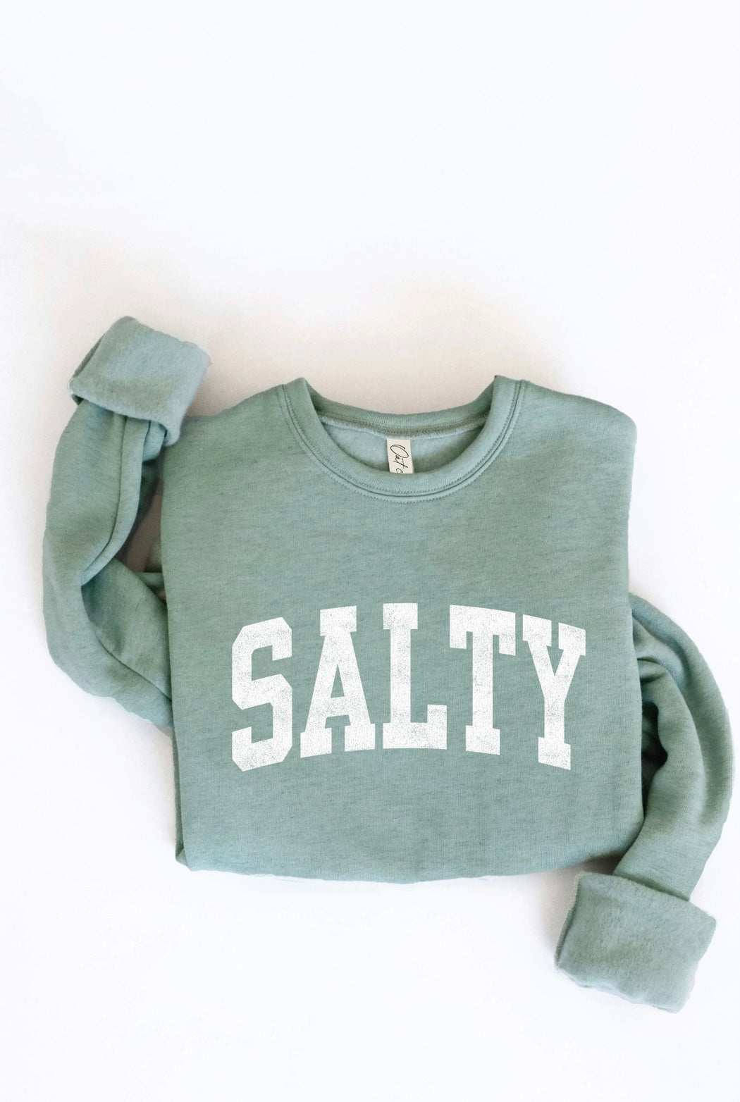 SALTY Sweatshirt | Dark Heather Sage
