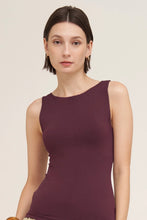 Load image into Gallery viewer, NIKIBIKI Clean Line Boat Neck Tank | Raisin
