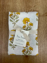 Load image into Gallery viewer, Jess Hobbs Linen Tea Towel | Marigold, Yellow Ochre
