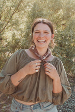 Load image into Gallery viewer, Elana Gabrielle Pastures Bandana | Chocolate
