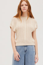 Load image into Gallery viewer, Grade &amp; Gather Sleeveless Cable Sweater
