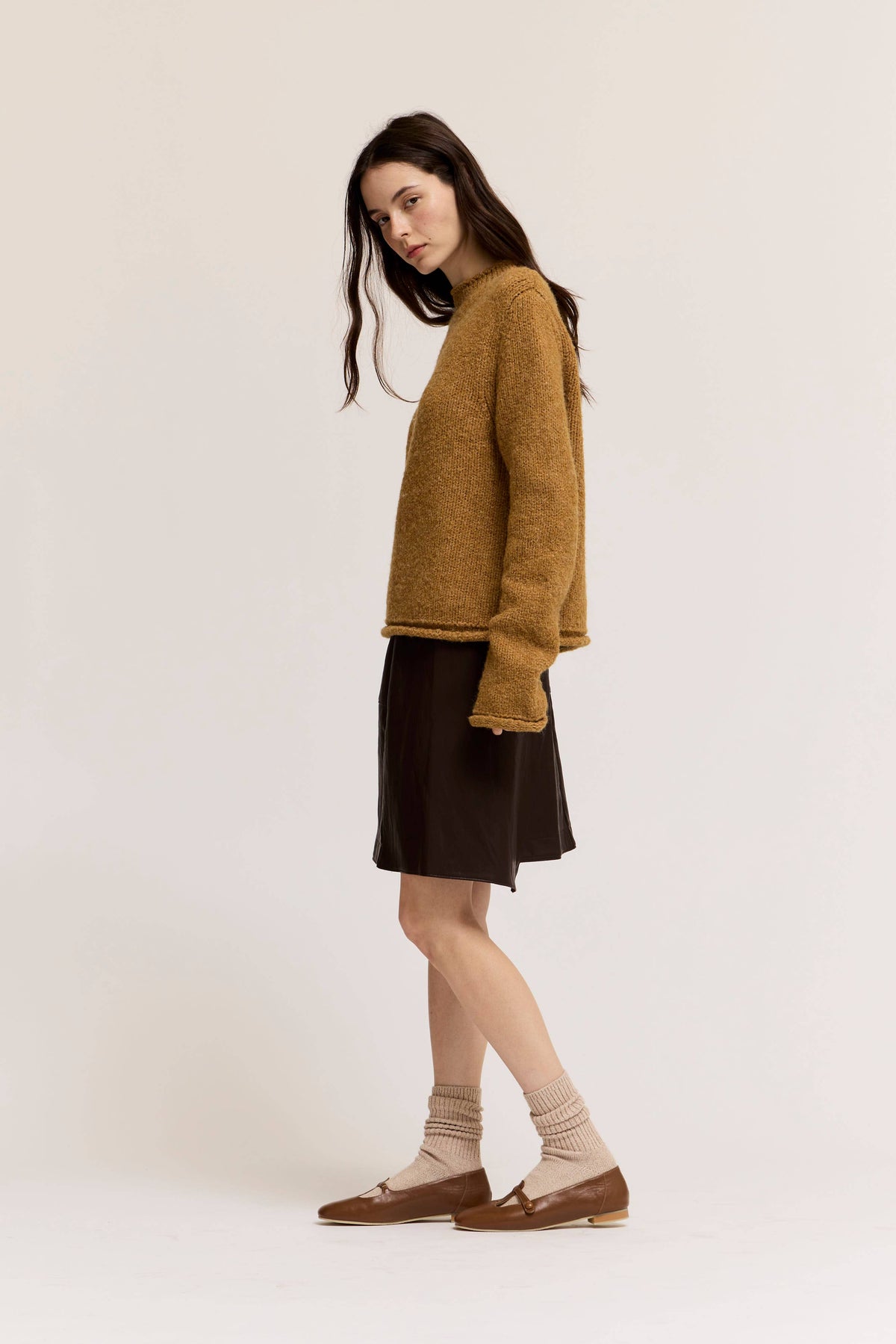 The Sienna Rolled Edge Sweater