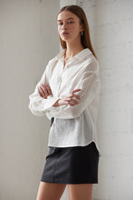 Load image into Gallery viewer, Crescent Nadia Tencel Blend Shirt- Ivory
