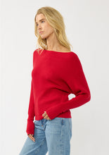Load image into Gallery viewer, Anna Waffle Knit Pullover | Red
