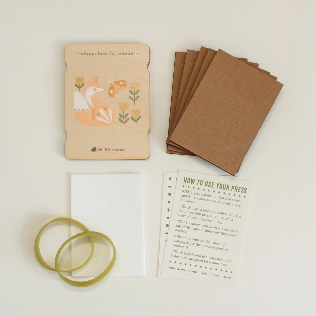 Little Nature Mini Wooden Flower Press | Squirrel