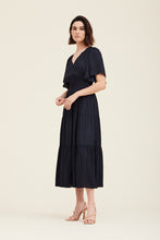 Load image into Gallery viewer, Napa Pleated Satin Maxi Dress
