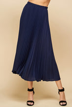 Load image into Gallery viewer, Lucy Pleated Midi Skirt *2 Colors Available*
