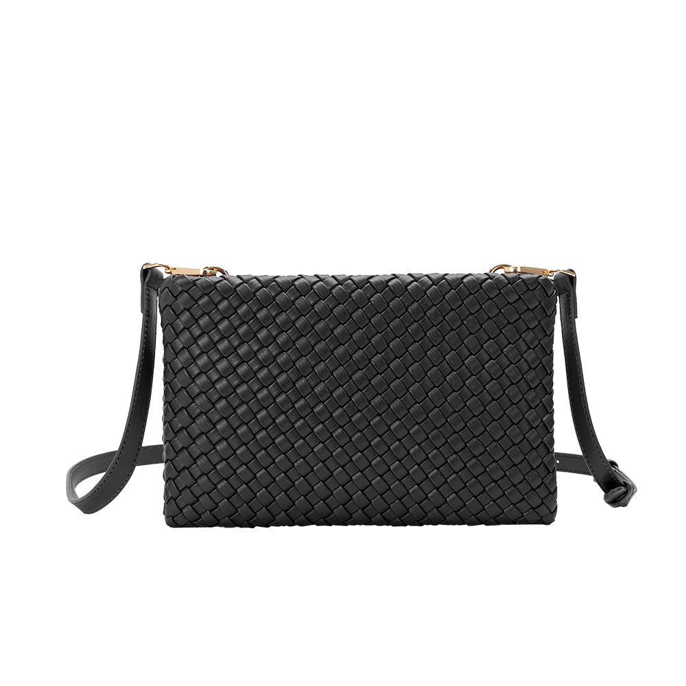 Melie Bianco Daisy Crossbody Bag | Black
