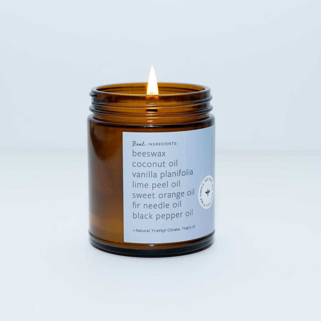 Fontana Beeswax Essential Oil Candle | Sea Salt