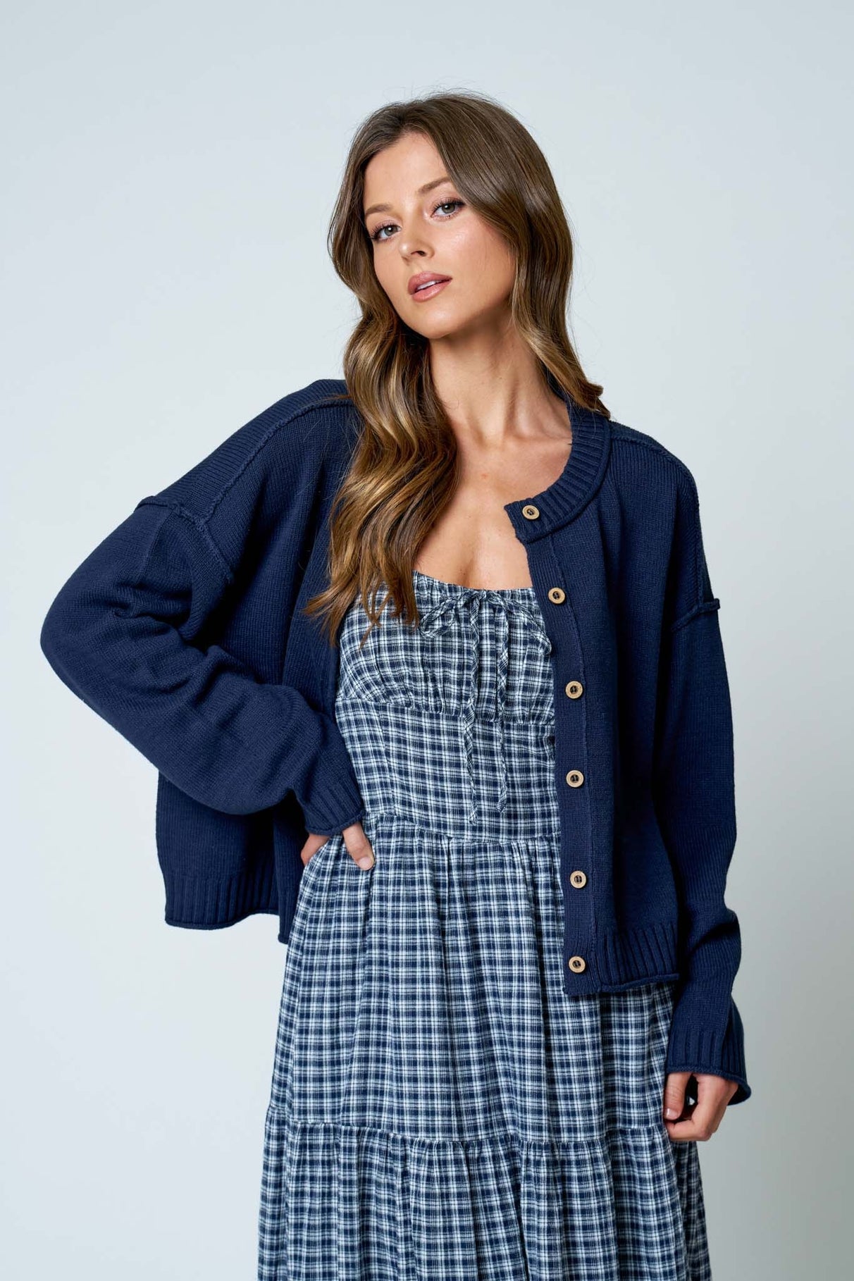 Hadley Relaxed Cardigan | Navy