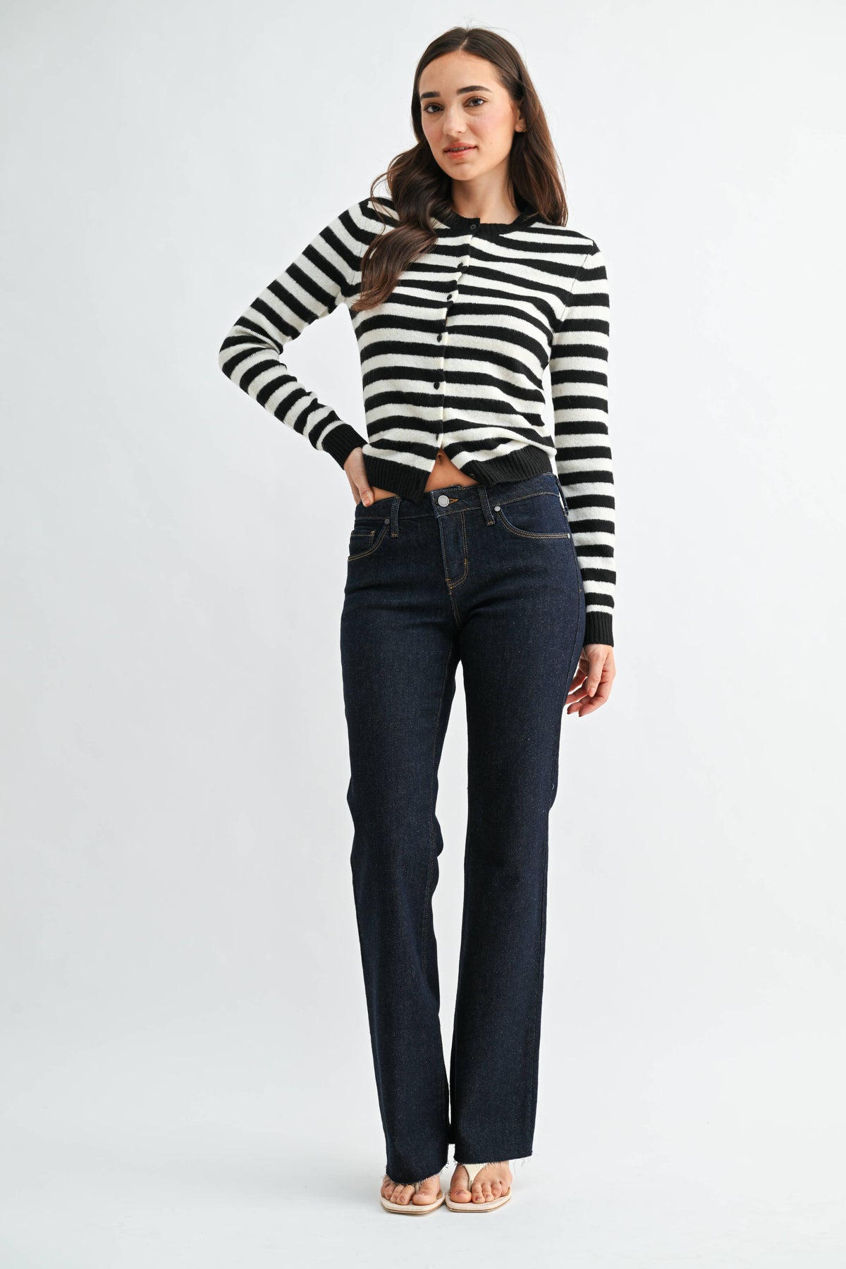 Just Black Denim Mid Rise Bootcut | Super Dark