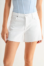 Load image into Gallery viewer, Just Black Denim Mid Rise Stretch Short | Optic White
