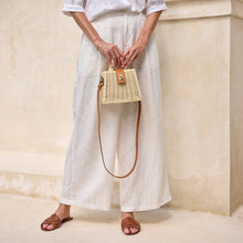 Load image into Gallery viewer, Ivory Rattan Petite Handbag
